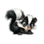 Cartoon Skunk Vinyl Car Decal Sticker – Waterproof & UV-Resistant 6.826666666666667"