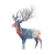 Deer V9 Vinyl Car Decal Sticker – Waterproof & UV-Resistant 3.4133333333333336"