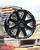 4x Raceline 940M Hostage 16x8 Wheel | Gloss Black With Milled Accents | 1 Piece Cast Aluminum | TPMS Compatible