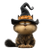 Halloween Cat Cartoon V3 Vinyl Car Decal Sticker – Waterproof & UV-Resistant 3.4133333333333336"