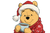 Santa Pooh Clipart Vinyl Car Decal Sticker – Waterproof & UV-Resistant 2.986666666666667"