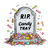 Candy Gravestone Vinyl Car Decal Sticker – Waterproof & UV-Resistant 6.826666666666667"