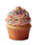 Sprinkled Cupcake Vinyl Car Decal Sticker – Waterproof & UV-Resistant 4.0"