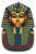 Egyptian Mask Logo Vinyl Car Decal Sticker – Waterproof & UV-Resistant 4.4