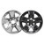 4x Transform Your Chevy Silverado 1500 Wheels Instantly | Gloss Black Wheel Skins | Set of 4