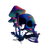 Neon Skull Mushrooms Vinyl Car Decal Sticker – Waterproof & UV-Resistant 3.4133333333333336"