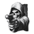 Grim Reaper Pistol Vinyl Car Decal Sticker – Waterproof & UV-Resistant 3.4133333333333336"
