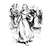 Dancing Medieval Woman Vinyl Car Decal Sticker – Waterproof & UV-Resistant 6.826666666666667"