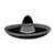 Silhouette Sombrero Clipart Vinyl Car Decal Sticker – Waterproof & UV-Resistant 3.4133333333333336"