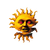 Surreal Sun Portrait Vinyl Car Decal Sticker – Waterproof & UV-Resistant 6.826666666666667"