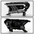 2x Enhance Your Ford Ranger 2019-2023 | Xtune Headlight Assembly | Projector Beam, LED DRL, Sequential Signal | Black Housing, Smoke Lens, DOT Approved
