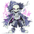 Chibi Skeleton Wizard Vinyl Car Decal Sticker – Waterproof & UV-Resistant 6.826666666666667"