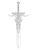 Outline Sword Vinyl Car Decal Sticker – Waterproof & UV-Resistant 8.213333333333333"