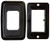 2x Durable Black Switch Plate Cover | Low Profile Single Opening | Fits Standard Decorator Wall Plates