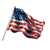Waving American Flag V44 Vinyl Car Decal Sticker – Waterproof & UV-Resistant 3.4133333333333336"
