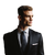 Sharp Suited Gentleman Vinyl Car Decal Sticker – Waterproof & UV-Resistant 6.826666666666667"