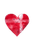 Danish Flag Heart Vinyl Car Decal Sticker – Waterproof & UV-Resistant 8.96"