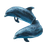 Realistic Dolphins Vinyl Car Decal Sticker – Waterproof & UV-Resistant 6.826666666666667"