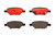 4x Brembo Ceramic Brake Pads | 2004-2012 Fits Saturn Aura Chevy Malibu Pontiac G6 | Set Of 4