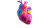 Stylized Heart Motor Vinyl Car Decal Sticker – Waterproof & UV-Resistant 2.72"