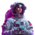Astronaut Croupier Vinyl Car Decal Sticker – Waterproof & UV-Resistant 3.4133333333333336"