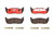 4x Brembo Ceramic Brake Pads Set Of 4 | FMSI D879-7584, Low Dust, Premium Stainless-Steel Hardware