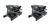 2x Go Rhino Roof Rack Mounting Kit | SRM Series | With Quick Release for Easy Tent Installation | High Strength Steel