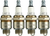 4x High Performance Autolite Non Resistor Copper Spark Plug | OE Replacement for Outdoor Power Equipment