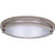 2x Oval Shape Ceiling Light | Stylish Satin Nickel Finish | 12V for RVs | Made in USA