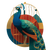 Singing Peacock Vinyl Car Decal Sticker – Waterproof & UV-Resistant 3.4133333333333336"