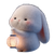 Chubby Bunny Lantern Vinyl Car Decal Sticker – Waterproof & UV-Resistant 6.826666666666667"