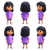 Indian Girl Character Vinyl Car Decal Sticker – Waterproof & UV-Resistant 6.826666666666667"