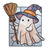 Cute Ghost Witch V18 Vinyl Car Decal Sticker – Waterproof & UV-Resistant 3.4133333333333336"