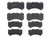 4x Brembo D1382-9040 Brake Pads | Premium Low-Met OE Equivalent | Low Dust | Set of 4