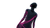 Neon Shadow Figure V3 Vinyl Car Decal Sticker – Waterproof & UV-Resistant 2.72"
