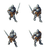 Pixel Knight Spritesheet Vinyl Car Decal Sticker – Waterproof & UV-Resistant 3.4133333333333336"