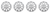 4x Enhance your Hyundai Elantra 2016-2019 with Coast To Coast 16 Inch 10 Spoke Silver Wheel Covers | Set of 4