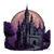 Magical Castle Illustration Vinyl Car Decal Sticker – Waterproof & UV-Resistant 3.4133333333333336"