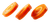 Levitating Carrot Slices Vinyl Car Decal Sticker – Waterproof & UV-Resistant 5.12"