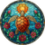Stained Glass Turtle V5 Vinyl Car Decal Sticker – Waterproof & UV-Resistant 3.4133333333333336"