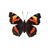 Vintage Butterfly V6 Vinyl Car Decal Sticker – Waterproof & UV-Resistant 3.4133333333333336"
