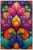 Stained Glass Window V8 Vinyl Car Decal Sticker – Waterproof & UV-Resistant 4.4
