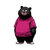 Chubby Raspberry Bear Vinyl Car Decal Sticker – Waterproof & UV-Resistant 6.826666666666667"