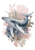 Oceanic Whale Drawing Vinyl Car Decal Sticker – Waterproof & UV-Resistant 8.6