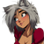 Blushing Werewolf Girl Vinyl Car Decal Sticker – Waterproof & UV-Resistant 3.4133333333333336"