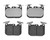 4x Brembo D1609-8822 Brake Pads | Set Of 4 | Low Dust | Premium Low-Met OE Equivalent | ECE-R90 Certified