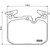 4x Brembo D1609-8822 Brake Pads | Set Of 4 | Low Dust | Premium Low-Met OE Equivalent | ECE-R90 Certified