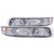2x Hi-Tech Euro Style Clear Lens Parking/Turn Signal Light Assembly for 1999-2002 Chevrolet Silverado | Set of 2