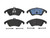4x Upgrade your Braking Performance with Brembo Brake Pads | Low-Dust Formulations, Set Of 4