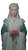 Regal Hanfu Portrait Vinyl Car Decal Sticker – Waterproof & UV-Resistant 4.8533333333333335"